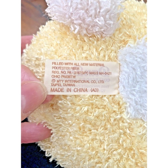 Dan Dee Plush Bunny Yellow White Rabbit Easter Collector's Choice Floppy Ears - Picture 8 of 8